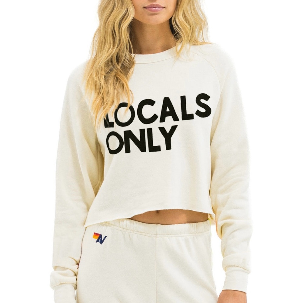 Aviator Nation Cream 'Locals Only' Sweatshirt